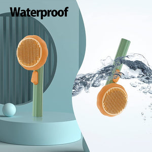 Groom Your Pets the Easy Way with Our Self-Cleaning Slicker Brush