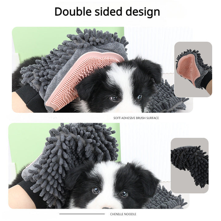 Transform Bath Time with the Pet Bathing Brush 2-in-1 Grooming Glove