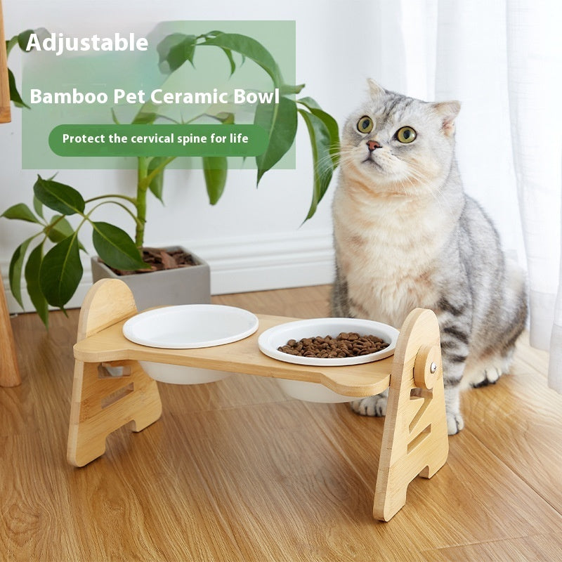 Enhance Your Cat's Hydration Experience with the Pet Cervical Spine Protection Cat Drinking Bowl