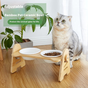 Enhance Your Cat's Hydration Experience with the Pet Cervical Spine Protection Cat Drinking Bowl