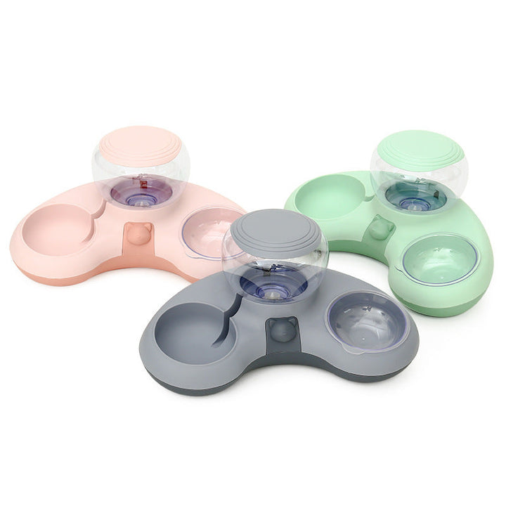 Transform Mealtime with the Crescent Automatic Drinking Water And Feeding Double Bowl
