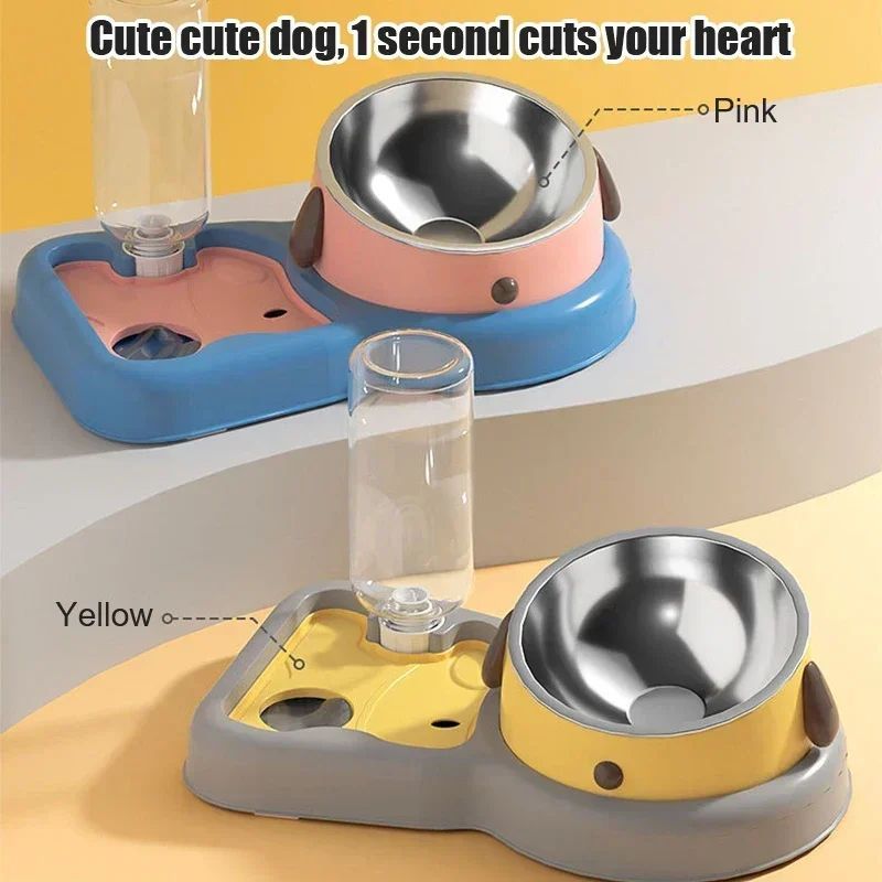 Pet Feeder Water Bottle Set