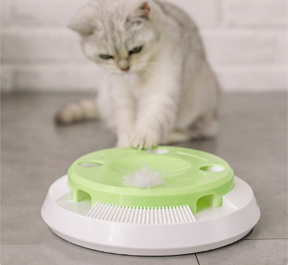 Electric funny cat tray toy