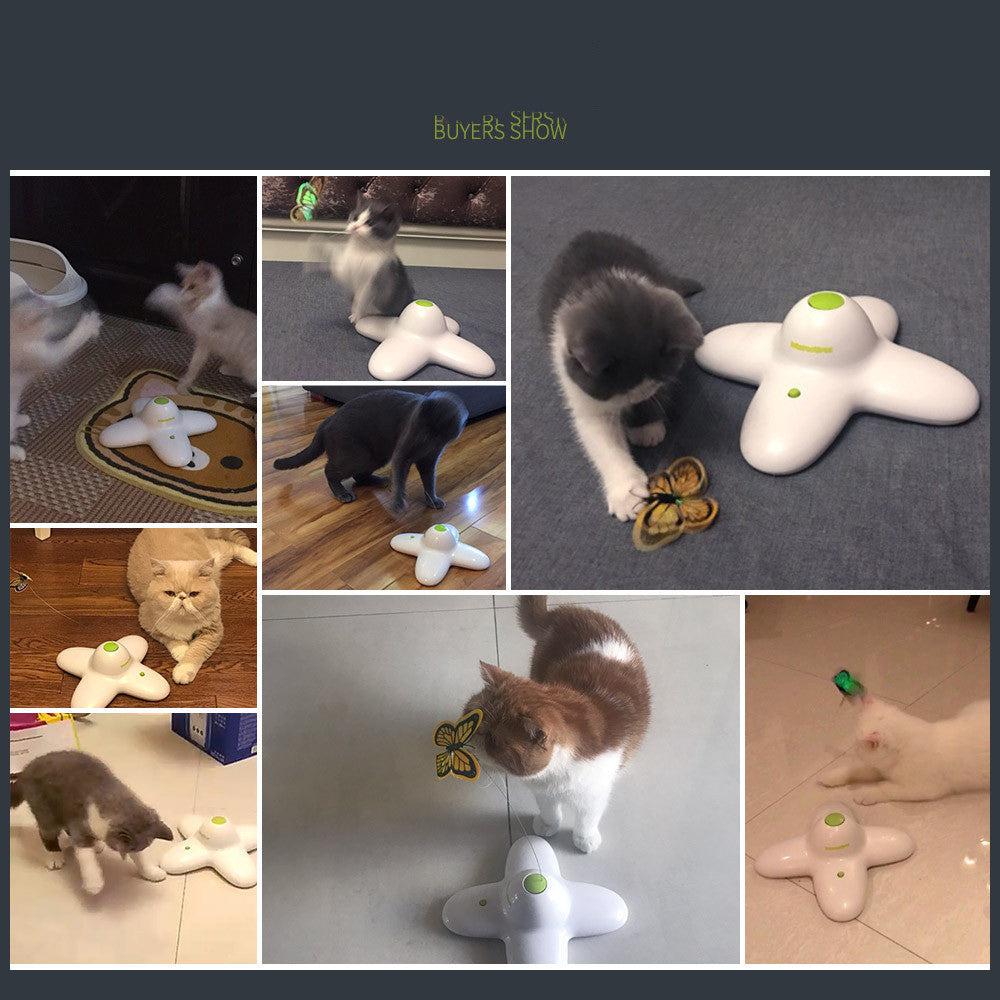 Butterfly Flying Funny Cat Artifact Funny Cat Toy