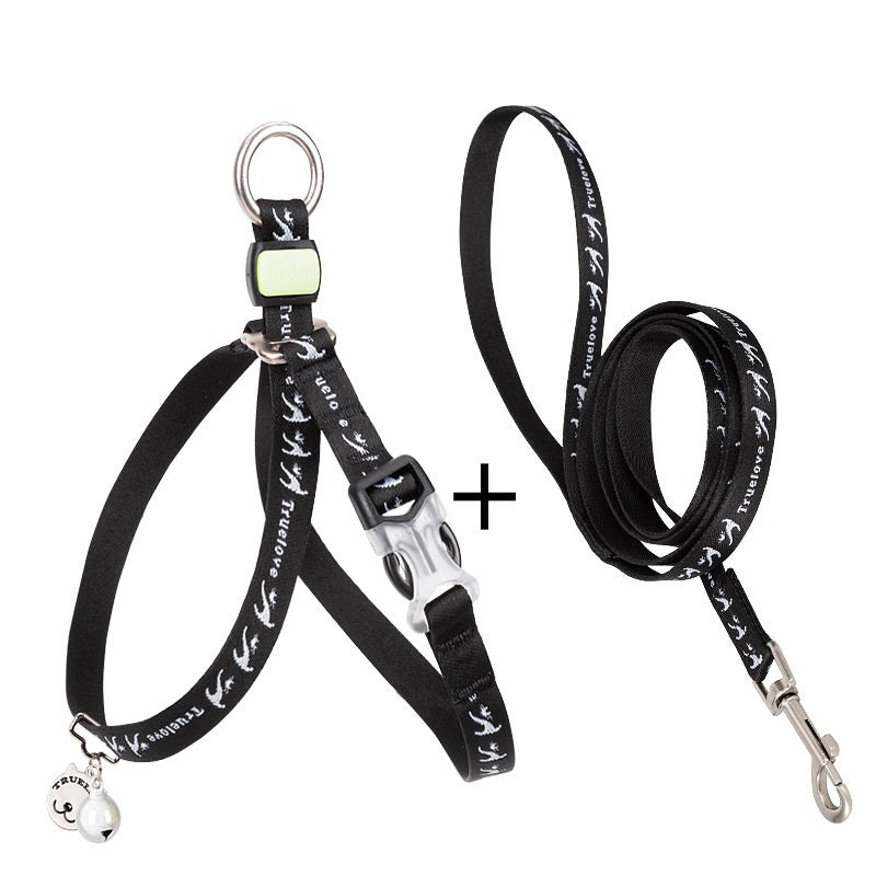 Pet Cat Bell Chest Strap Haulage Rope