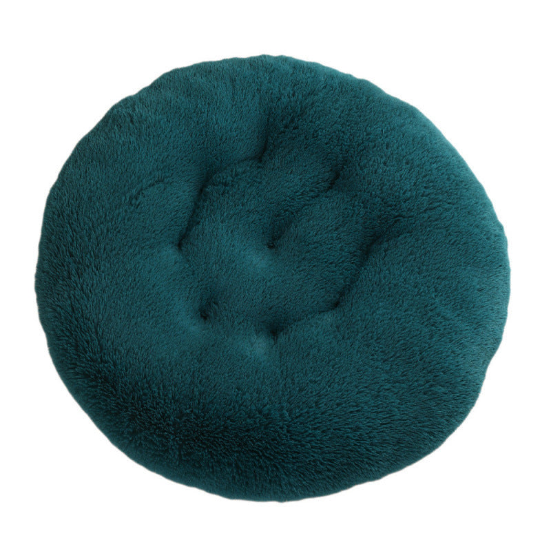 Round Pet Mat Dog Bed Plush Warm