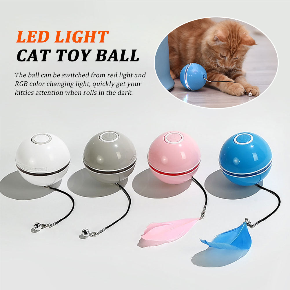Colorful LED laser funny cat ball