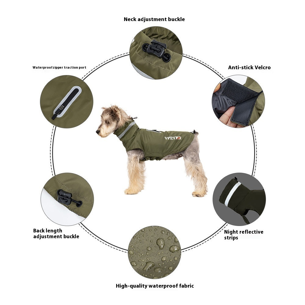 Dog Outdoor Windproof Rain Raincoat