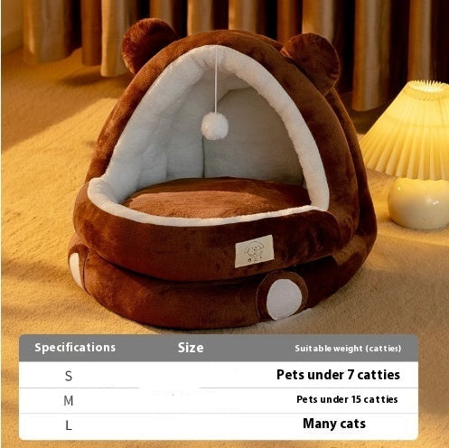 Cat Nest Four Seasons Universal Winter Warm Closed