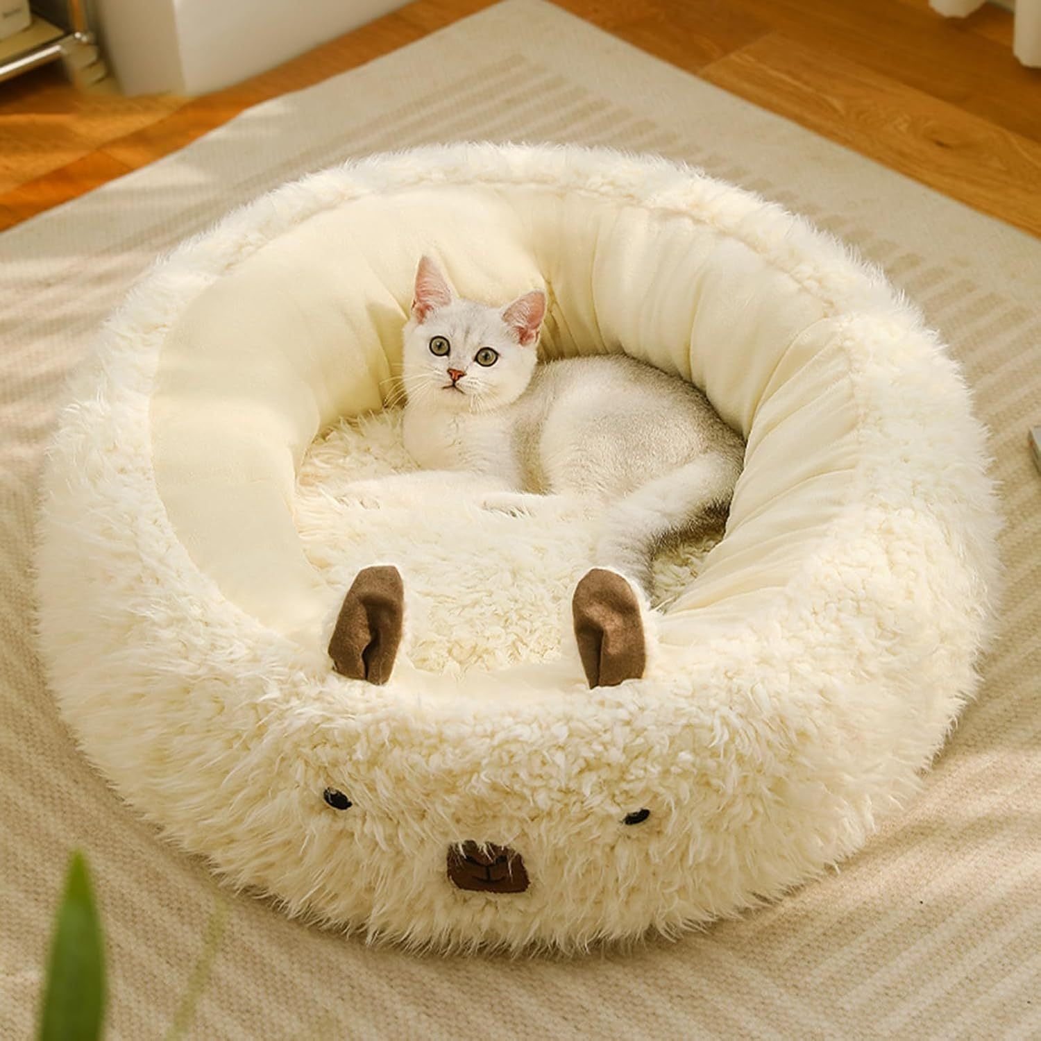 Cut Alpaca Pet Bed For Small Medium