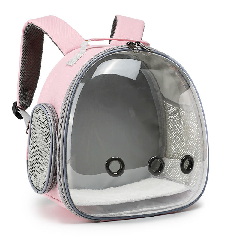 Pet Backpack Hamster Carrier Transparent