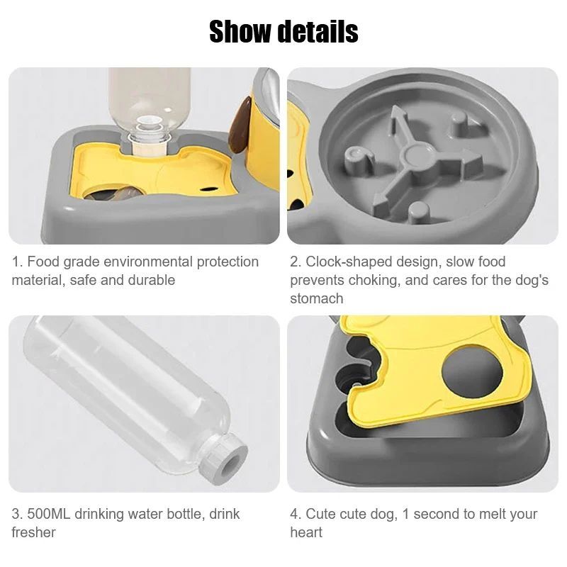 Pet Feeder Water Bottle Set