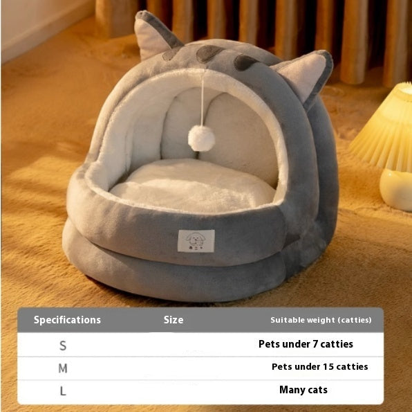 Cat Nest Four Seasons Universal Winter Warm Closed